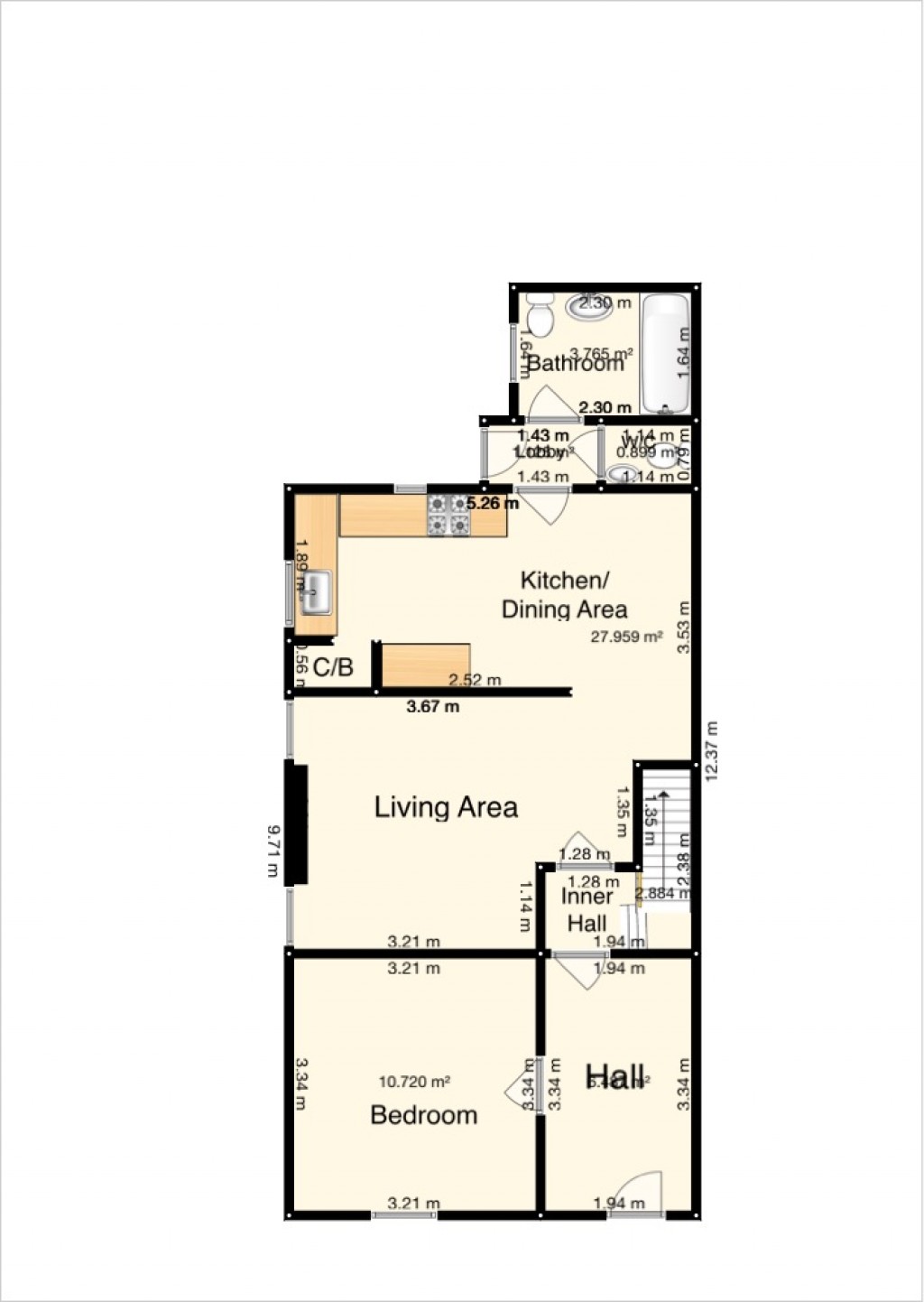 Floorplans For Hertford Street, Oxford