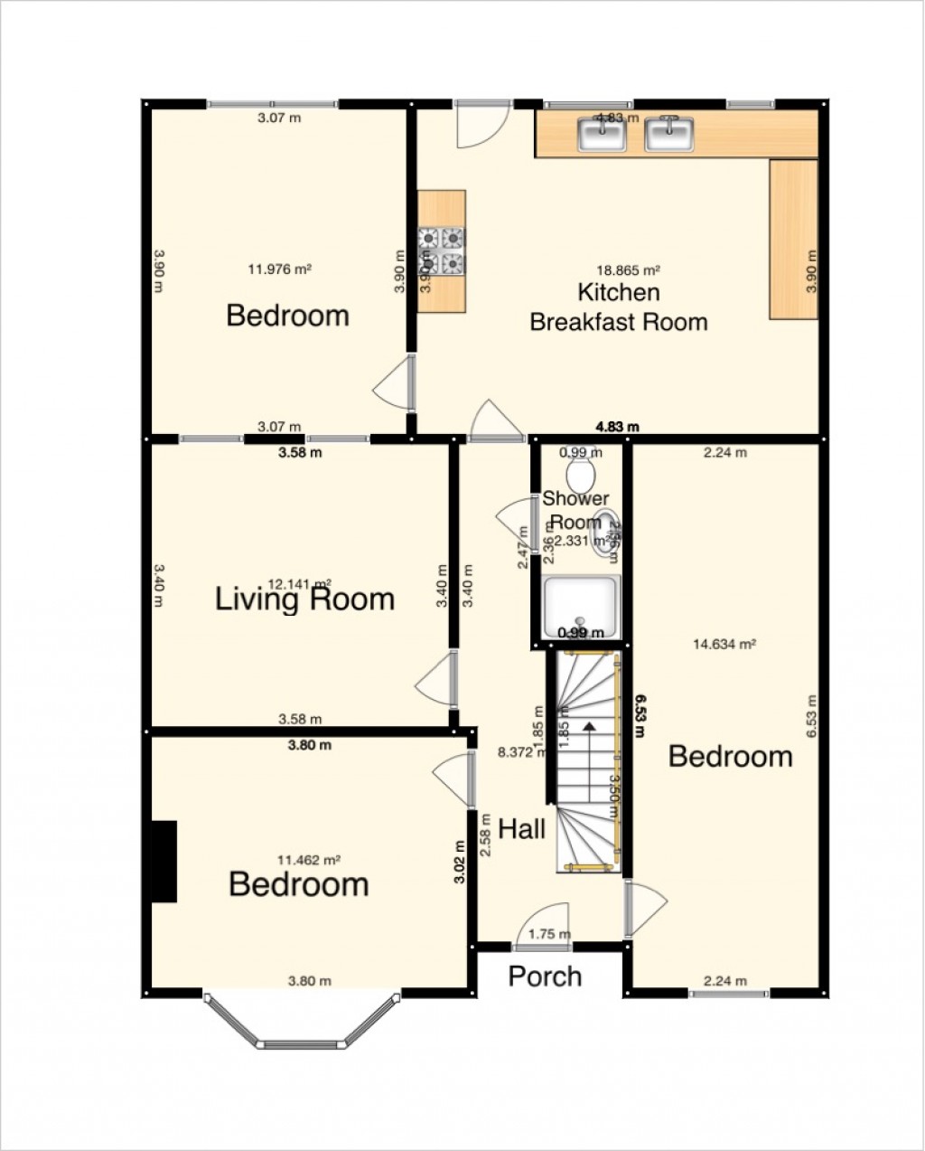 Floorplans For Magdalen Road, Oxford